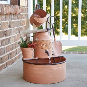 Garden Tools Metal Fountain