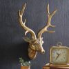 Retro Deer Head Sculpture Wall Decor