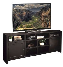 Bridgevine Home Urban Loft 84 inch TV Stand Console for TVs up to 95 inches, No Assembly Required, Mocha Finish