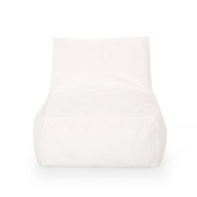 Ettie 3 Ft. Water Resistant Fabric Bean Bag Chair, White