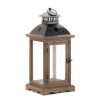 Large Monticello Wooden Lantern - Rustic Home Decor and Outdoor Lighting Accessory