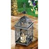 Moroccan Birdcage Candle Lantern - Exotic Boho Decor for Home or Outdoor Patio