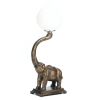 Trumpeting Elephant Globe Lamp